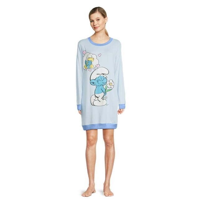 Smurfs Women's Lounger Blue Fair XS S NEW