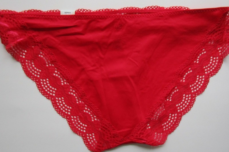 SO Intimates Red Bikini Pantie 5 Pack Style CAN75-005 Size Large Retail