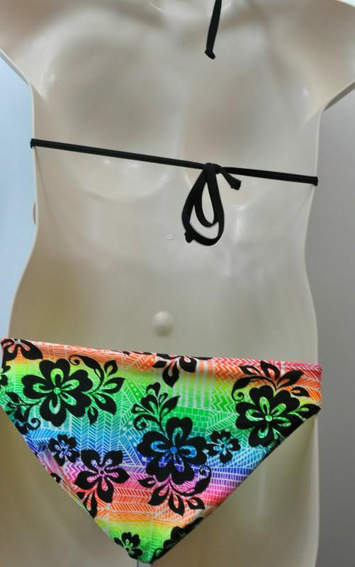 SO Multi Color Hawaiian Floral Print Bikini Top Or Bottom Swimwear MSRP $28