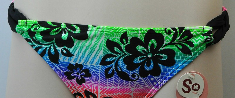 SO Multi Color Hawaiian Floral Print Bikini Top Or Bottom Swimwear MSRP $28
