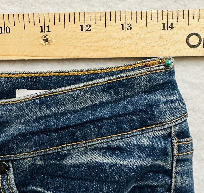 SOFIA By Sofia Vergara Jeans Women's 2 Blue Denim Skinny Ankle Raw Hem Crop