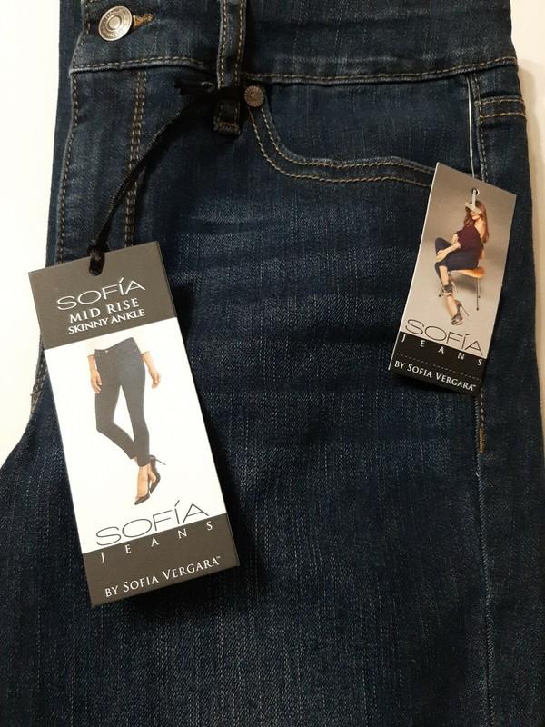 Sofia Jeans By Sofia Vergara Women's Mid-Rise Skinny Ankle Jeans Various Sizes