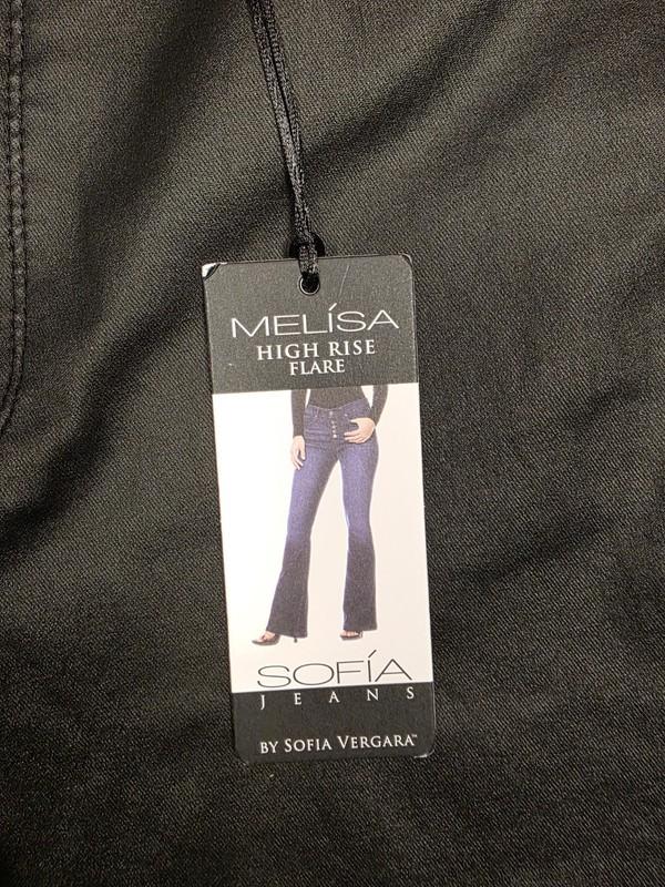 Sofia Vergara Pants Bootcut Flare Sleek Faux Leather Mob Wife Black Womens 14