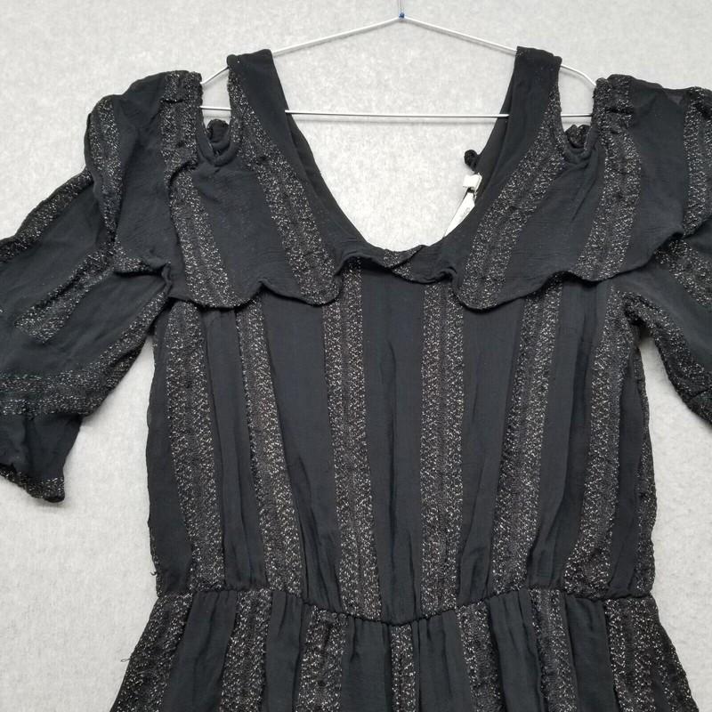 Soft Surroundings Jumper Romper Womens Small Black