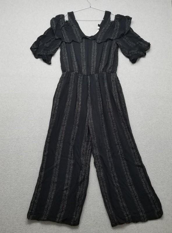 Soft Surroundings Jumper Romper Womens Small Black