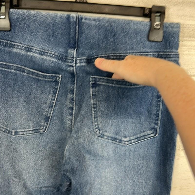 Soft Surroundings Supremely Soft Pull-On Bootcut Denim Elastic Waist Size XSP