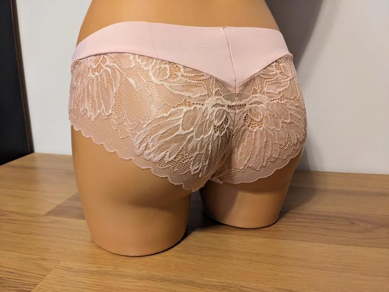 SOMA Almost Bare Cheeky Hipster Panty With Lace Back 60462 Hush Large