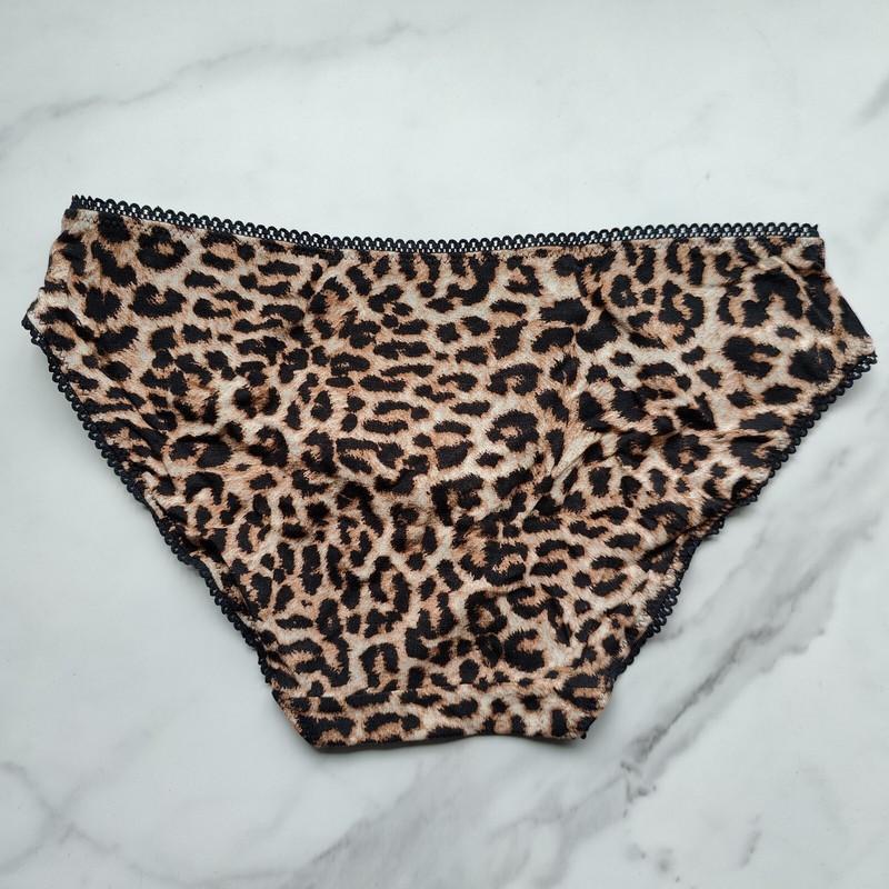 Soma Embraceable Signature Lace Bikini Panty Divine Leopard Mini Nude SZ S/M