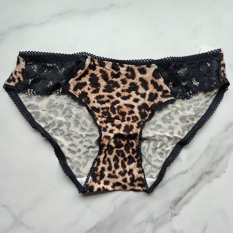 Soma Embraceable Signature Lace Bikini Panty Divine Leopard Mini Nude SZ S/M