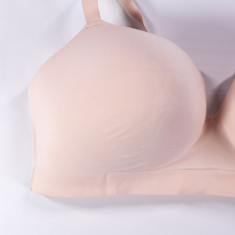 Soma Enbliss Wireless Bra Size 40D Solid Pink Padded Molded Cups Wirefree EUC