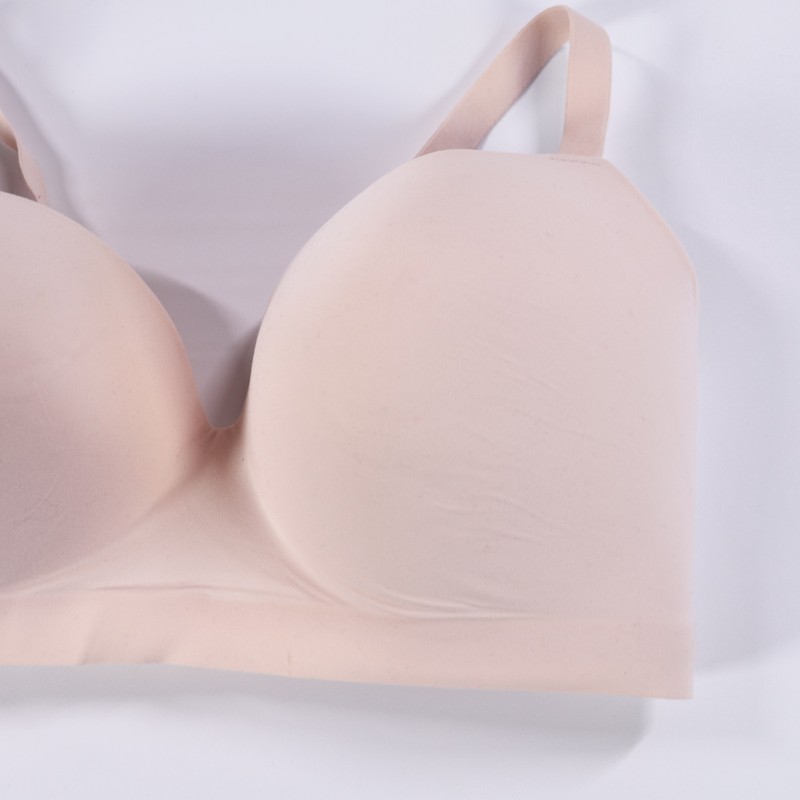 Soma Enbliss Wireless Bra Size 40D Solid Pink Padded Molded Cups Wirefree EUC