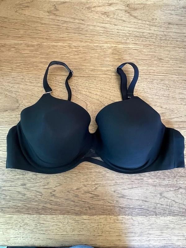 SOMA Pure Black Solid 40DD Bodify Perfect Coverage Lightly Lined Bra