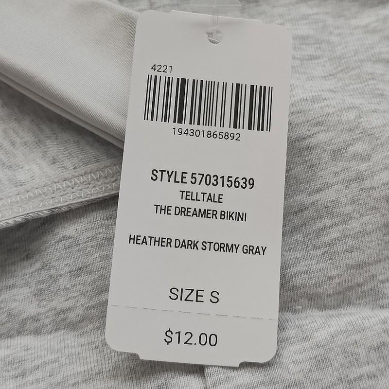 Soma TellTale The Dreamer Bikini Panty Heather Dark Stormy Gray SZ L/XL