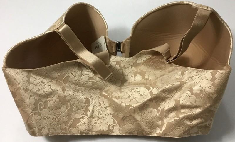 Soma Women’s Vanishing Back Front Close Lace Bra Nude Gold Size 40G NWT