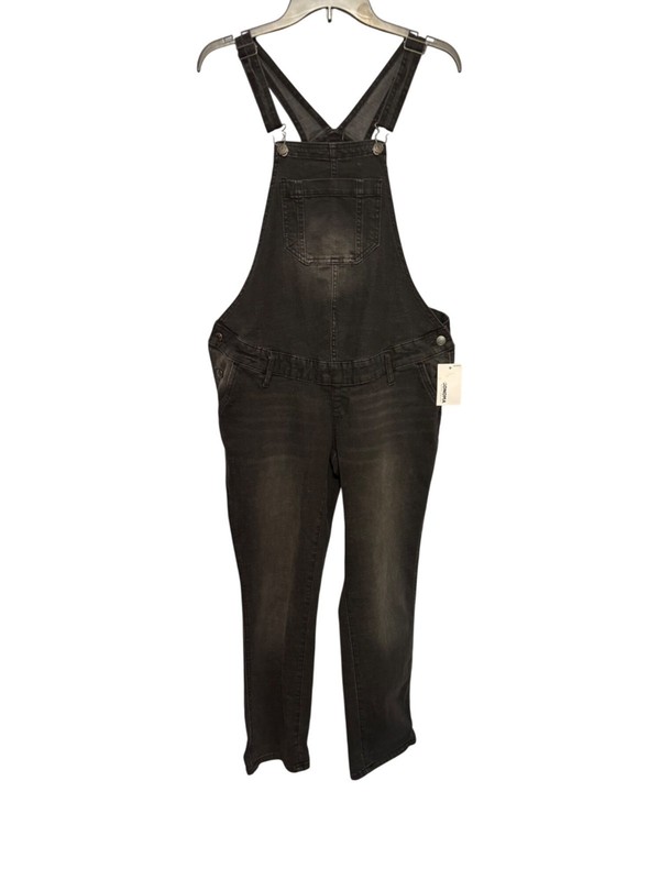 Sonoma Black Maternity Overalls XS Straight Leg Cotton Adjustable Straps