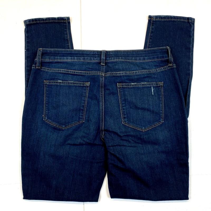 SONOMA Jeans 14 Long Womens Skinny Leg Mid Rise 14L Tall Distressed 32 Inseam L