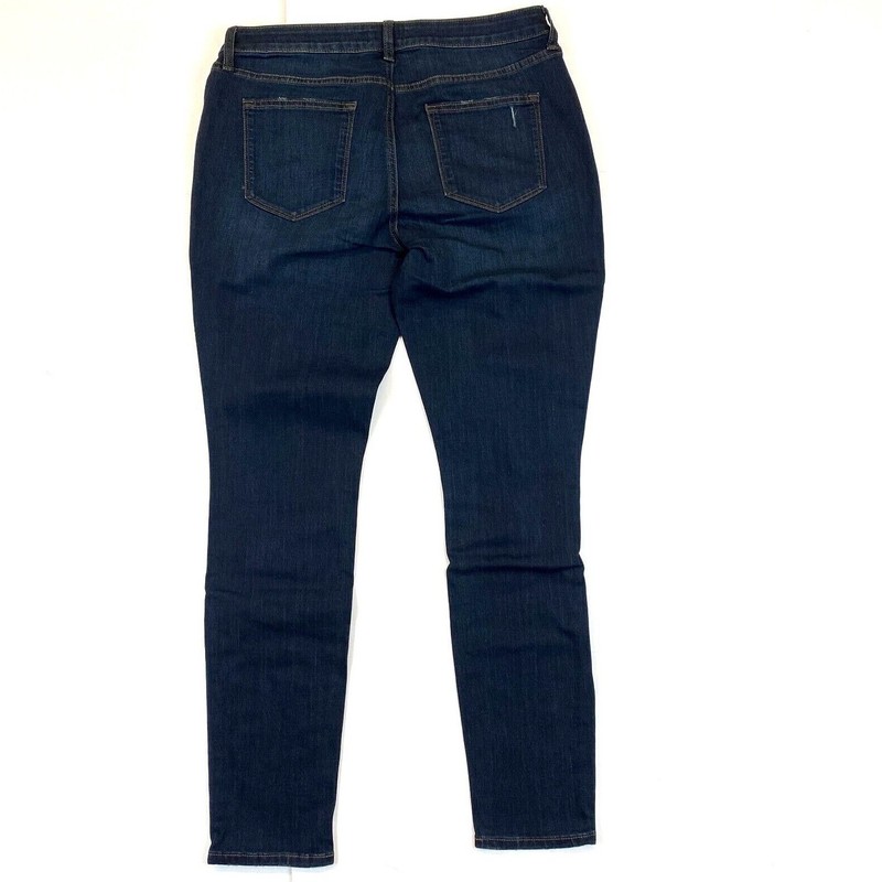 SONOMA Jeans 14 Long Womens Skinny Leg Mid Rise 14L Tall Distressed 32 Inseam L