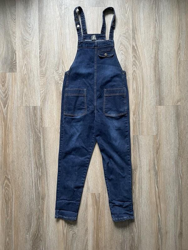 Soojun Denim Bib Overalls Women’s Extra Small Denim Baggy 90’s Street Wear XS