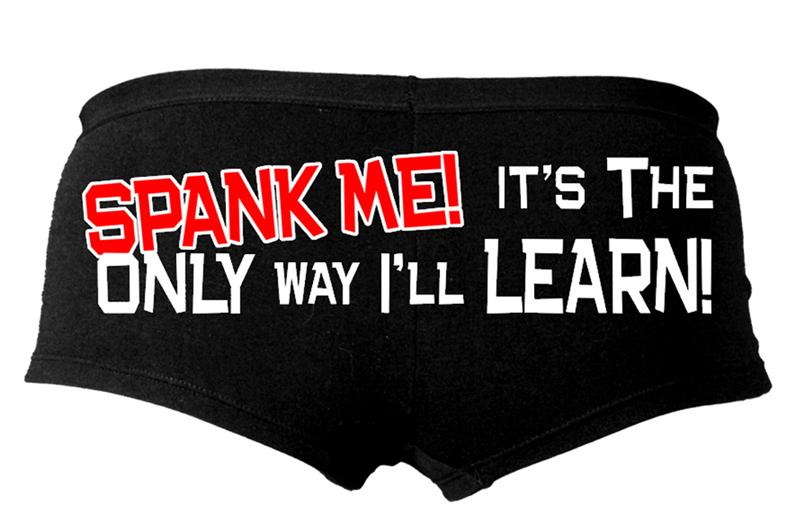 Spank Me Funny Boy Shorts LADIES BOY SHORTS