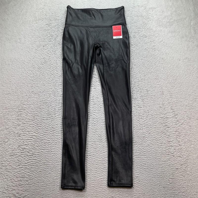 Spanx Faux Leather Leggings For Women Size M - Black