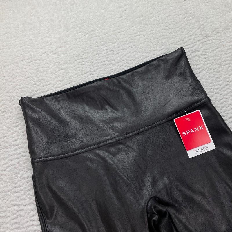 Spanx Faux Leather Leggings For Women Size M - Black