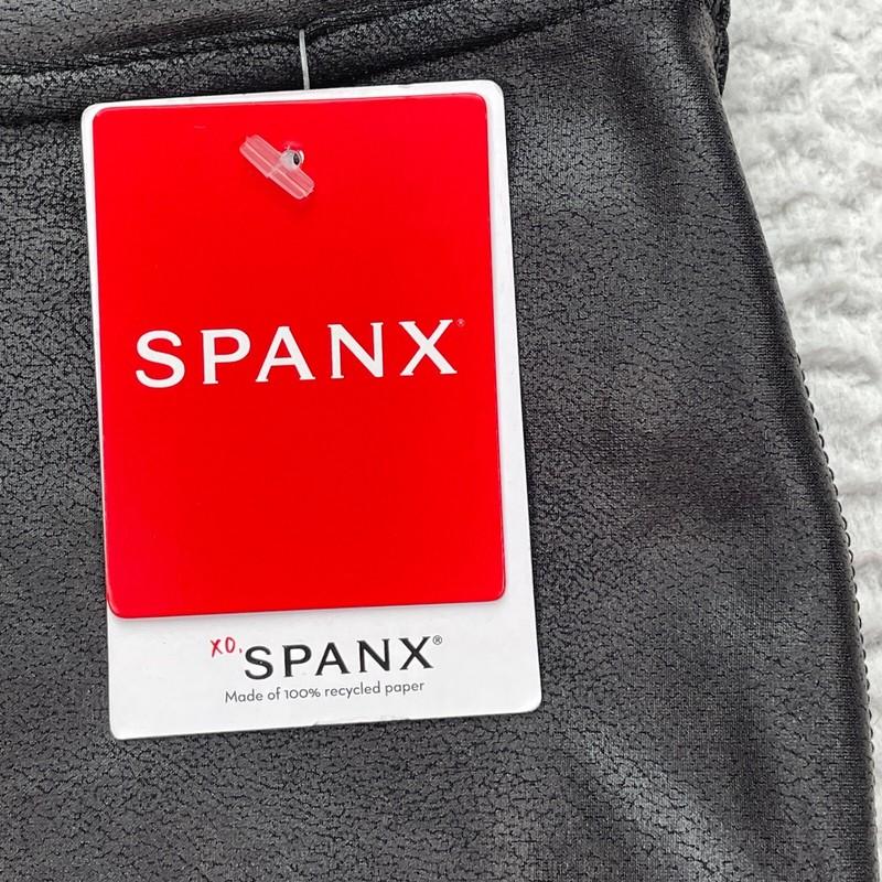 Spanx Faux Leather Leggings For Women Size M - Black