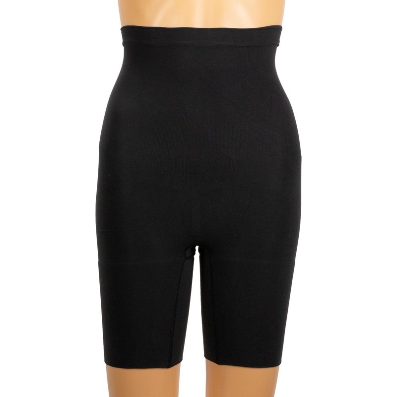 Spanx High-Waisted Power Shorts Tummy Control 2745 Very Black Size M