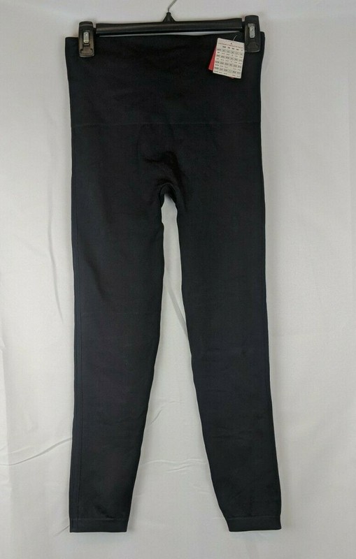 Spanx LOOK at Me Now Seamless Leggings Fl3515 Women's L Black 13651 / 13900