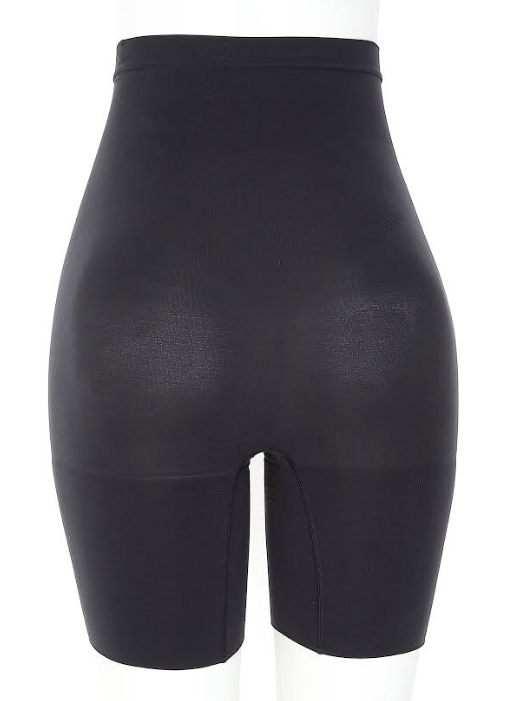 Spanx S1045 Shapewear Women Tummy Control High-Waisted Power Short Black Size XL