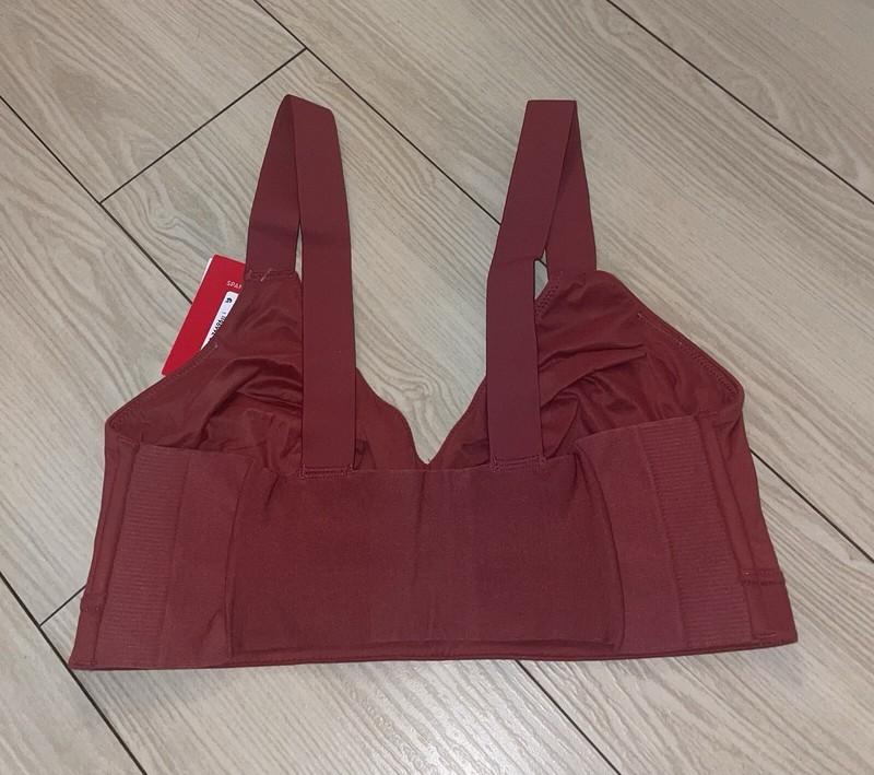 SPANX Smooth Bra-llelujah Unlined Bralette WF Womens L Large Winter Rose Red