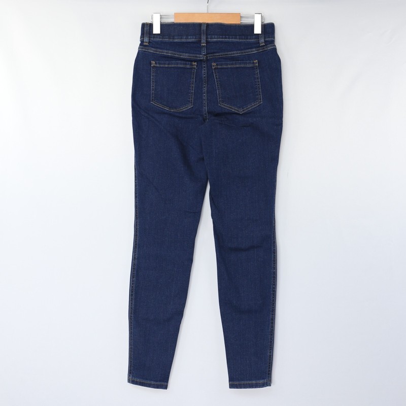 Spanx Womens Jeans Ankle Skinny High Rise Blue Midnight Shade NWT