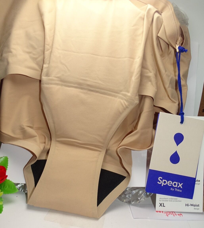 Speax By Thinx Women's Beige Hi-waist Absorbent Underwear Size XL