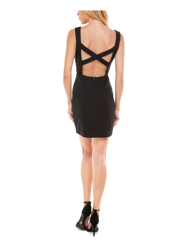 SPEECHLESS Womens Sleeveless Short Body Con Dress