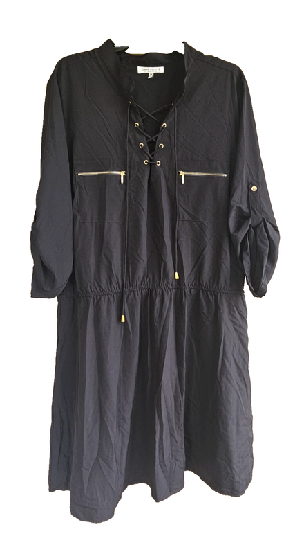 Speed Control New York Black Shirt Dress Sz 2X