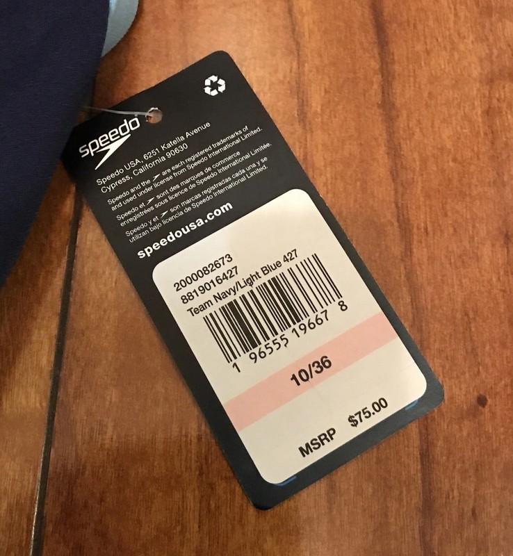 Speedo Endurance + Team Navy /Light Blue - Size 10/36
