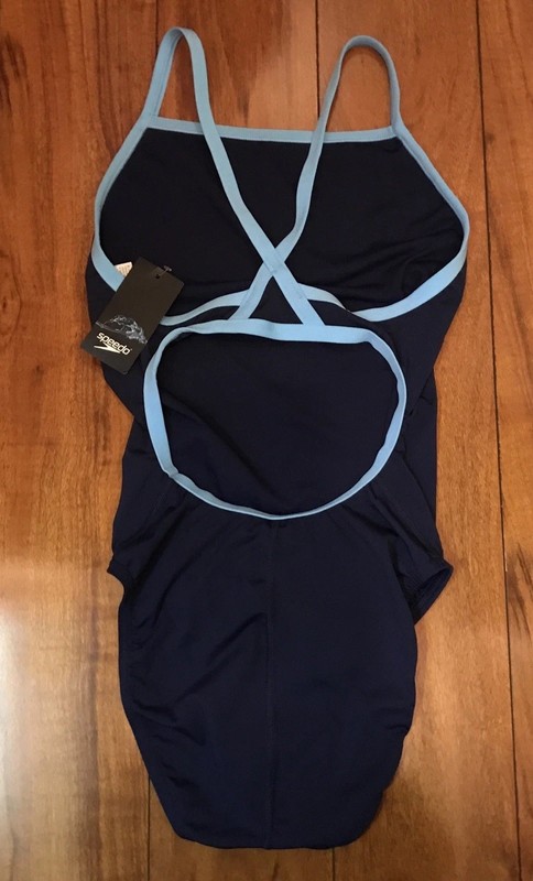 Speedo Endurance + Team Navy /Light Blue - Size 10/36