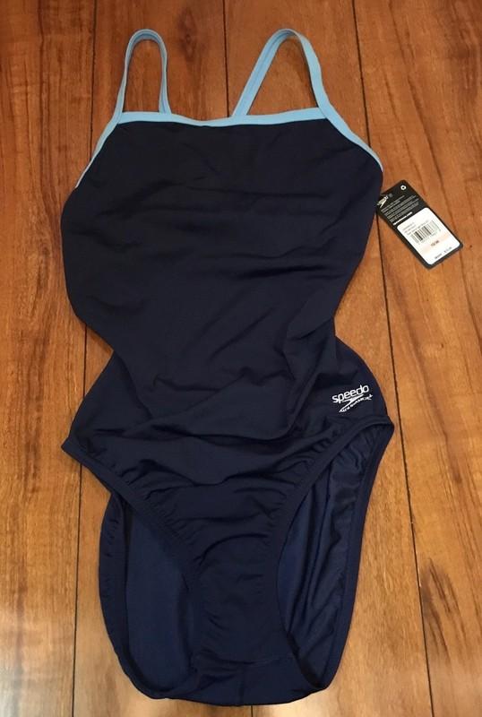 Speedo Endurance + Team Navy /Light Blue - Size 10/36