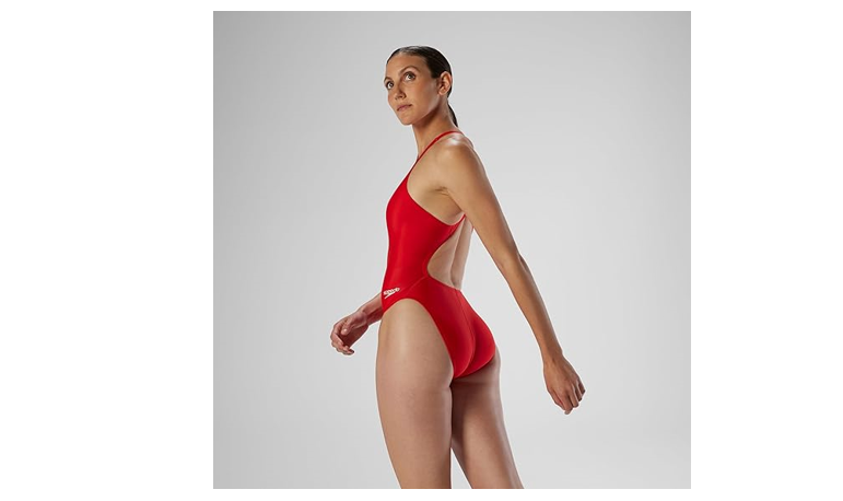 Speedo Women's Standard Swimsuit One Piece Prolt Super Pro Solid RED Multi Size