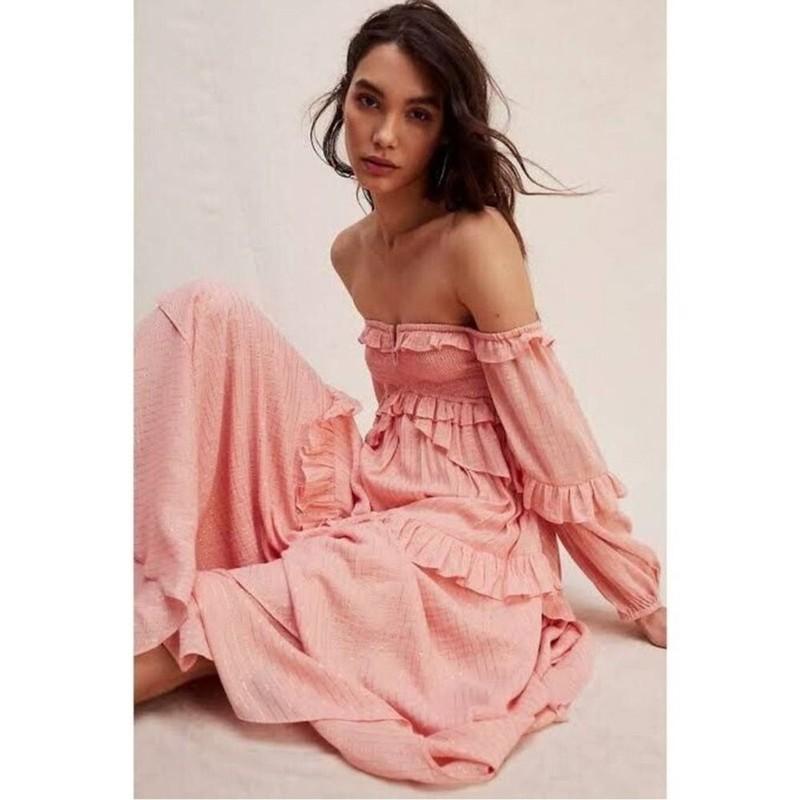 Spell Clementine Mermaid Maxi Dress Sz Medium