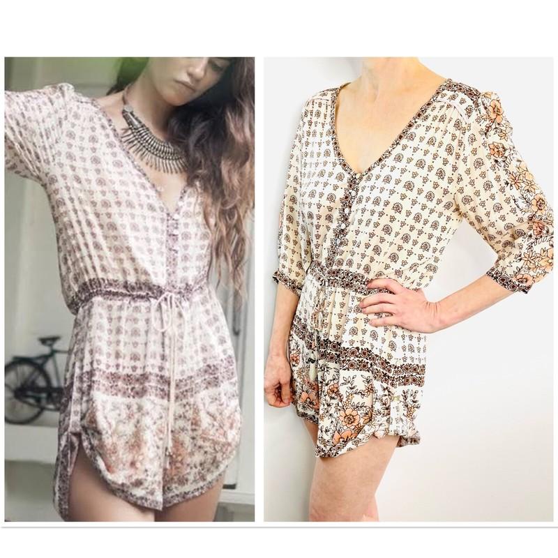 Spell Size S Cream Desert Rose Playsuit Australian Designer Label Boho