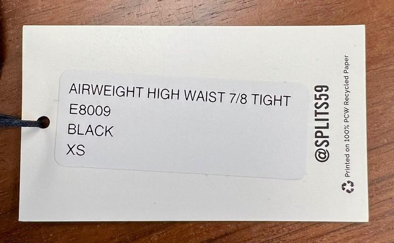 Splits59 Airweight High Waist Women's Tights 7/8 Black Or Indigo