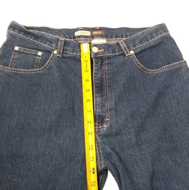 St. John's Bay Womens Jeans Size 16 Straight Leg Blue Denim