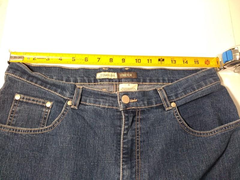 St. John's Bay Womens Jeans Size 16 Straight Leg Blue Denim