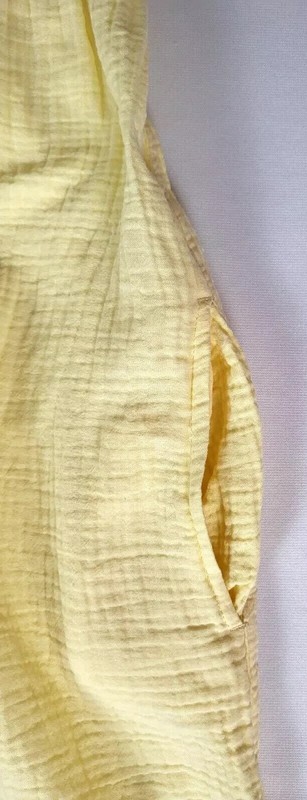 Stars Above Womens Size Small Butter Yellow Cotton Gauze Boho Dress NWT