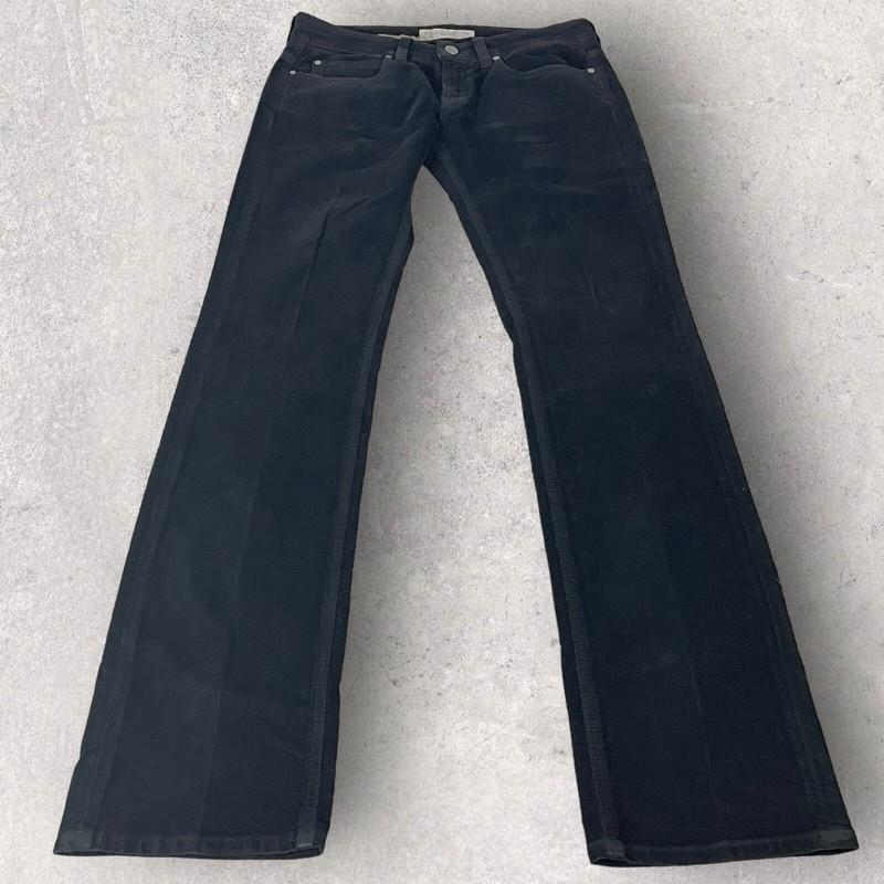 Stella Mccartney Jeans Women’s 27 (29x34) Coated Straight Leg Black F198