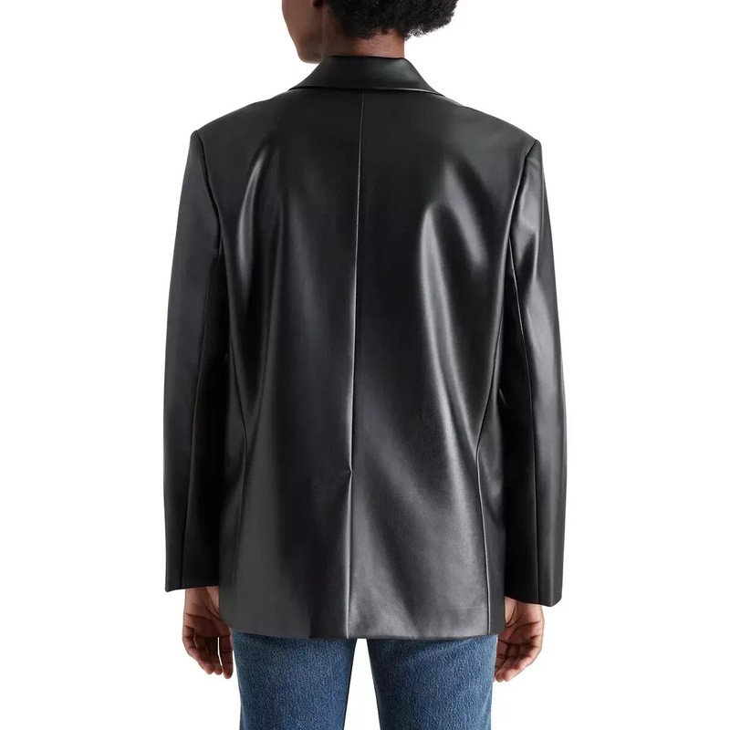 Steve Madden Ladies' Faux Leather Blazer(1815385)