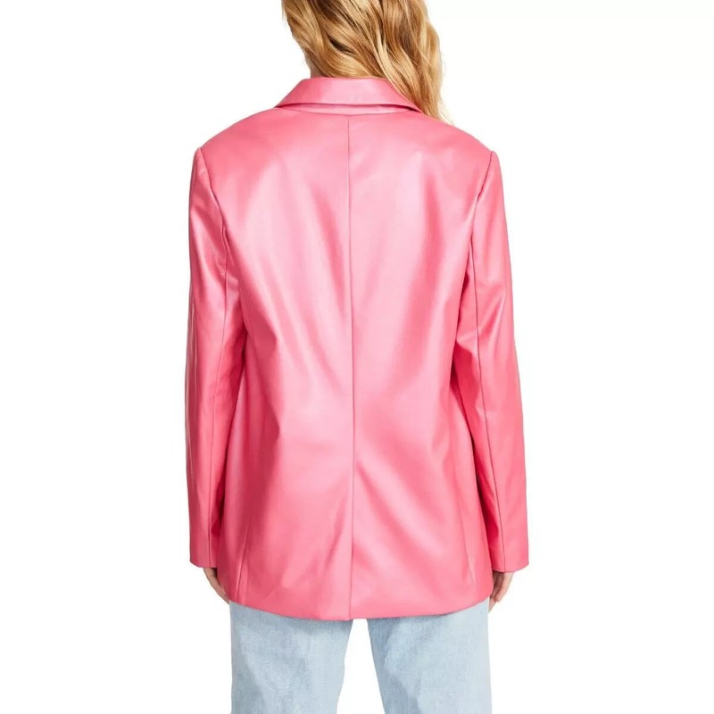 Steve Madden Women's Faux Leather Blazer A42