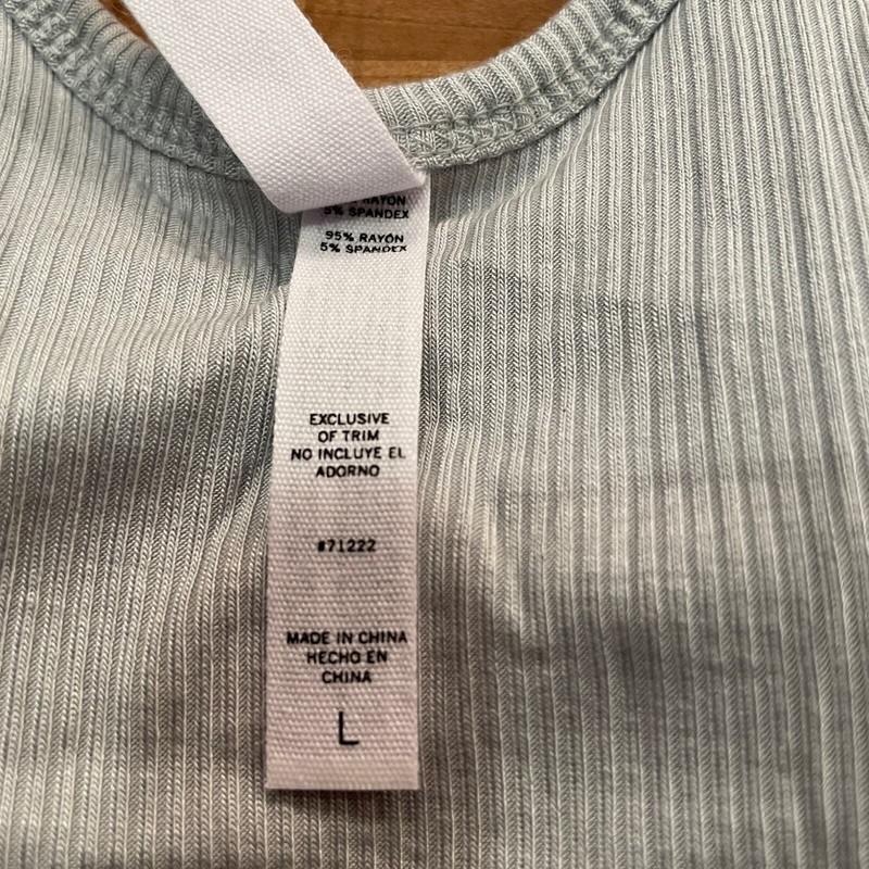 STEVE MADDEN Women's Ribbed Stretch Bralette Puritan Grey Large