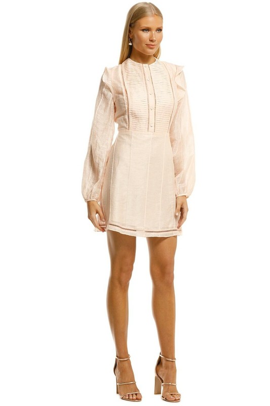 STEVIE MAY Sunday Morning LS Mini Casual Dress Size 10 AU RRP 320 WITH DEFECTS