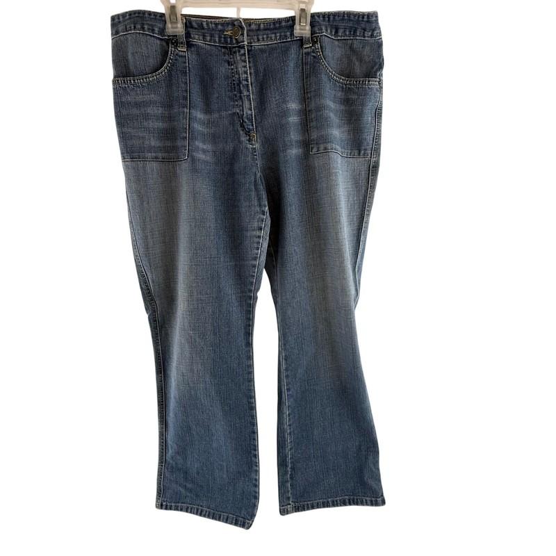 Style & Co. Women's Blue Denim Jeans Bootcut Front Pockets Size 14